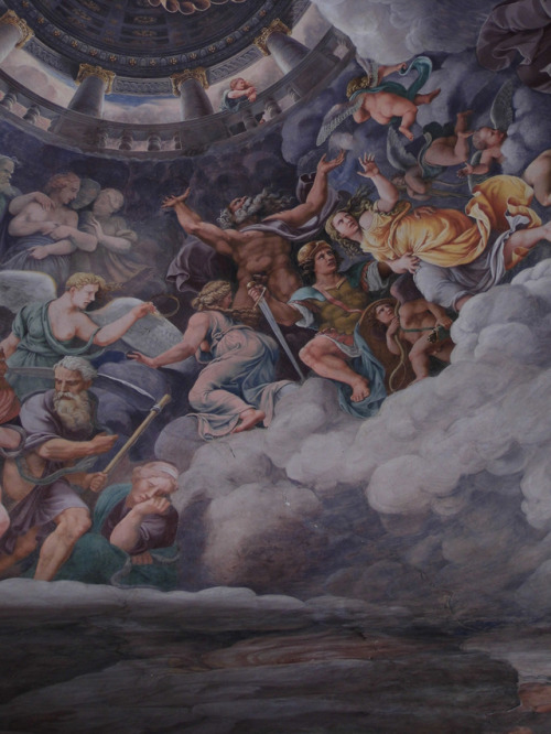 Giulio Romano, &ldquo;Gigantomachia&rdquo; (1532-1535). Sala dei Giganti a Palazzo Te, Manto