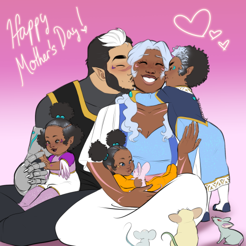 cynthrey:breezycheezyart: A late Mother’s Day with the shallura fam!! So lovely ;w;Please do not rep