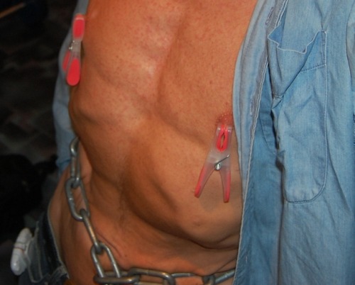 Let’s work out a scientific test. I will keep my squeezed nipples clamped like this for a full working day.