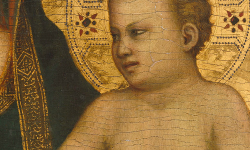 Giotto, Madonna and Child(details), c.1320-1330