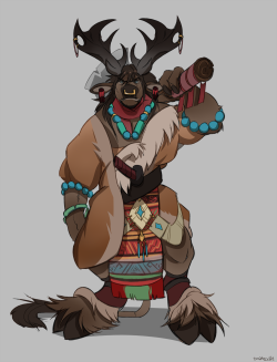 treatscraft:  i wasn’t about to just NOT draw a highmountain tauren i mean come on 
