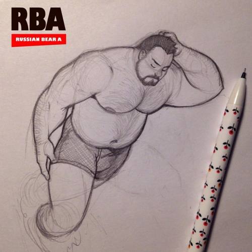 02.02.2017 #art #baer #lovebear #baby #gaybaer #gay #gayart #musclebear #traditionalart #love #happy