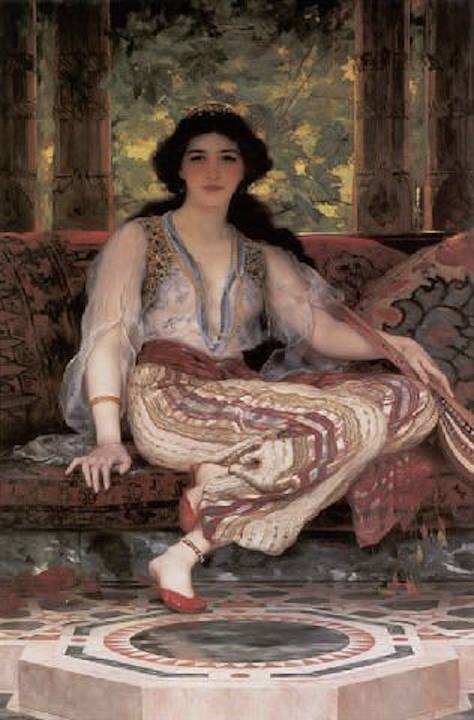 farsizaban: The Persian Girl by English painter William Clarke Wontner (1879)