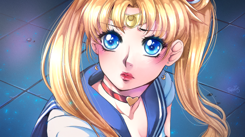 I wanted to try this challenge, it’s the first time I draw Usagi! ahaha hope you like it! &