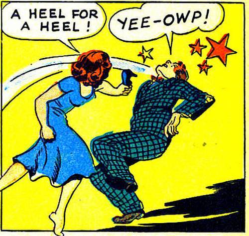 comicallyvintage:A Heel For A Heel!