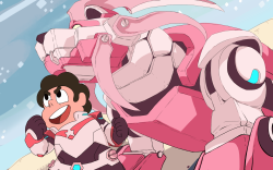 chickensauras:  And steven!  The pink paledin