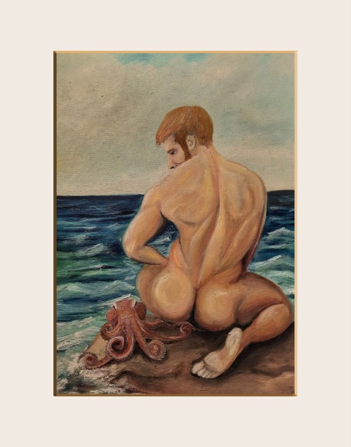 Öl Auf Leinwand 50 X 70 Cm