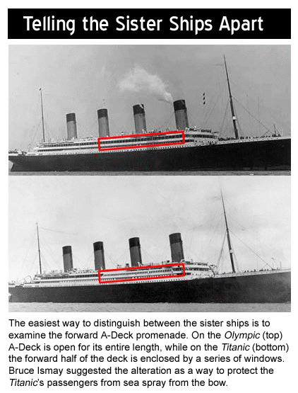 Practically Unsinkable — Telling the difference: Olympic vs. Titanic As  the...