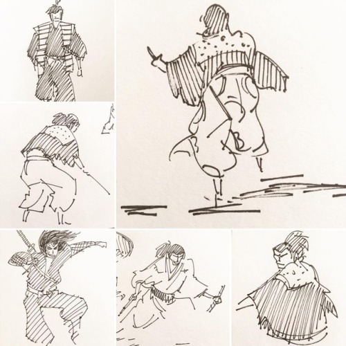 Morning samurai studies.#gesturedrawing #studies #sketch #sketches #drawing #illustration #concept