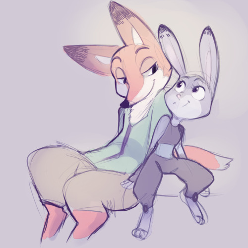 nine-doodles:  I absolutely adored Zootopia  I still don’t know how to draw these two however  