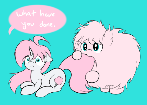theonlycottoncandy:  Oh god.  >w<! Da Fluffle Puff strikes again~! >w>