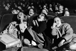 undr:  Wayne Miller Children in a movie theater,