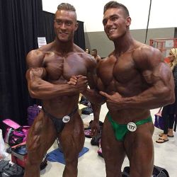 Chris Bumstead (left) and Simon Ducharme