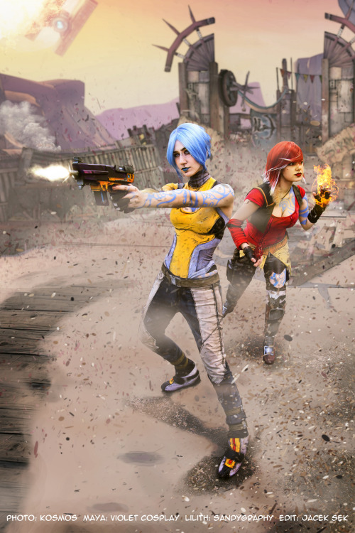 sharemycosplay:  The awesome duo of @VioletCosplay & Sandygraphy as Maya and Lilith from #borderlands! #cosplay #videogames https://www.facebook.com/VioletCosplayhttps://www.facebook.com/Sandygraphy Photos by k0smos  Interviews, features and