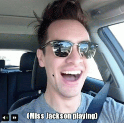 blamethebbc:I’ve always wondered if people did this when their song came on the radio- brendon urie’s vines literally make my day