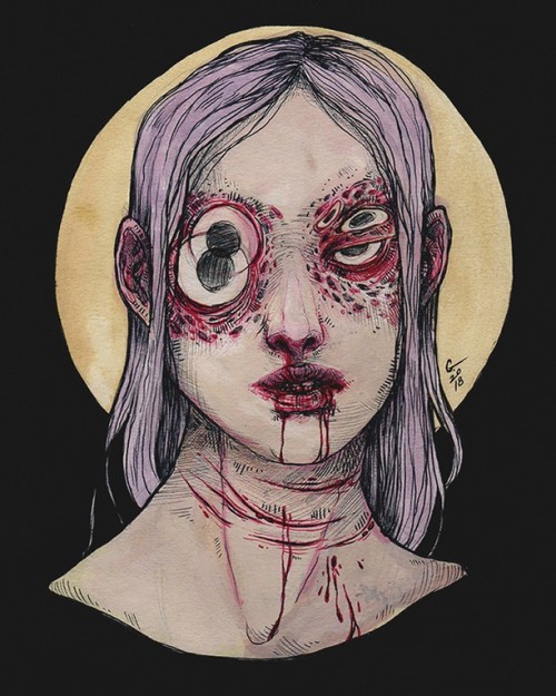 Print available on Etsy - repost until I can find some semblance of inspiration⁠ ⁠ ⁠ #creepyart #str