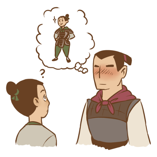 yangyexin: I rewatched Mulan and did some doodles…