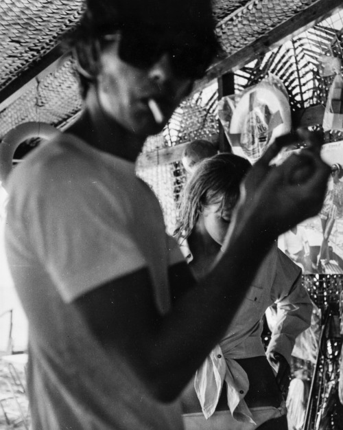 George Harrison And Pattie Boyd On Their Honeymoon In Barbados, 1966. 