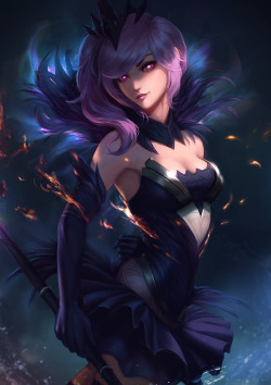 raikoart: Dark Elementalist Lux. Had a blast painting this one, thanks for looking!   Follow me on: Instagram - Twitter - deviantArt - Facebook    