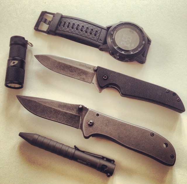 knucklehead203:  • Foursevens Mini Ml Flashlight  • Garmin tactix Watch • Kershaw