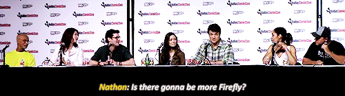 auntie-edna:Firefly Panel at Dallas Comic Con | May 18, 2014Q: Are there any topics that you wish pe