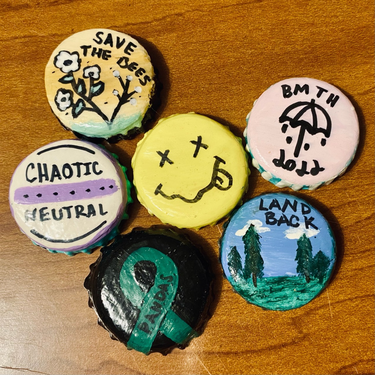 🎸Punks Not Dead🎸 — any ideas for what to put on bottle cap pins?
