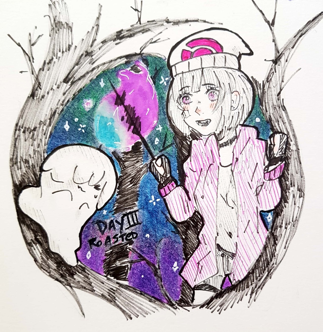 sabootasma:  Day 3: Roasted I can’t belive I’m still doing it! I love ghost type