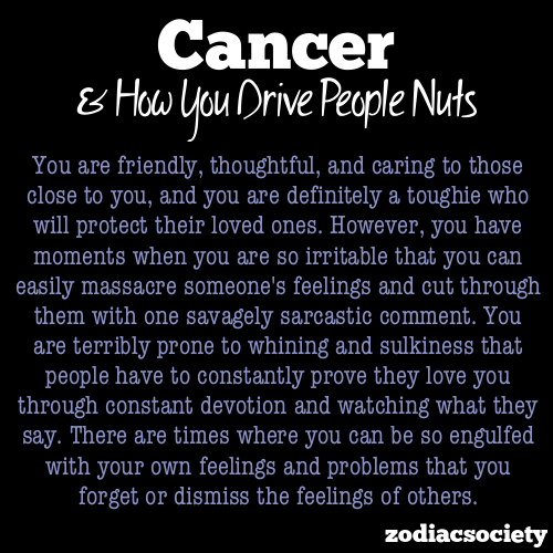 Porn Pics zodiacsociety:  Cancer and how you drive
