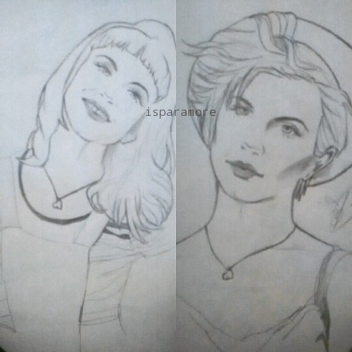 two not finisheds .. #hayleywilliams #paramore #pmore #yelyahwilliams #paraart #parawhore
