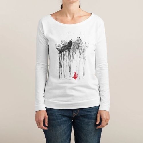 Into the woods. Woman&rsquo;s Long Sleeve Terry Scoop.www.threadless.com/product/8262#wo