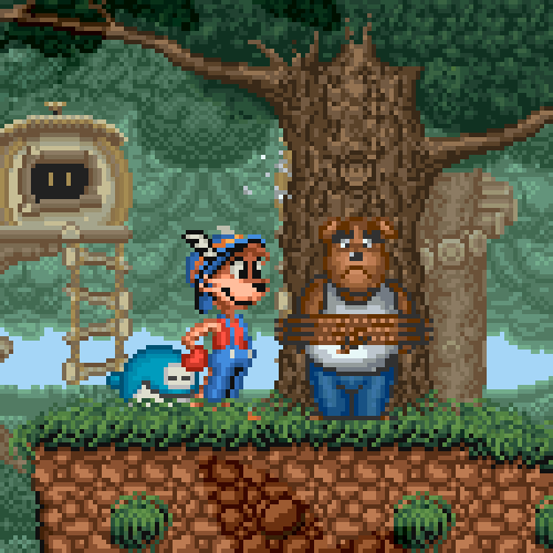 obscurevideogames:  tied up - Ardy Lightfoot (ASCII - Super Famicom - 1993)  requested by anonymous  For some reason, all the hot furry BDSM was removed from the Western release.   OH SNAP! It’s Ardy Lightfoot!