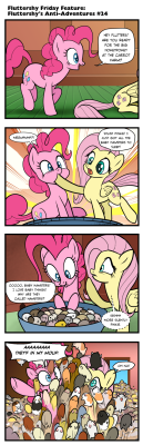 pencilsponyforge:After the great Hamster Flood of Celestias year 1579 Pinkie and Fluttershy were never heard of again. Rumor was that they were carried to mystic land of Hamsteria. x3!