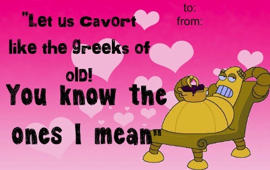 awesomegirlystuff:  Futurama Valentines: Supporting Characters! (and zoidberg) 