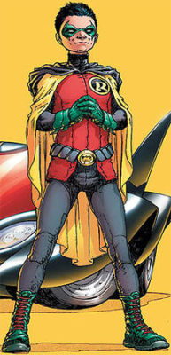 batman-facts-and-history:  Damian Wayne is the love child of Bruce Wayne and Talia Al Ghul. First introduced in the late 1980s, without mention of since, in continuity, Talia brought the son to Batman when he was just ten years old. Raised, trained, and