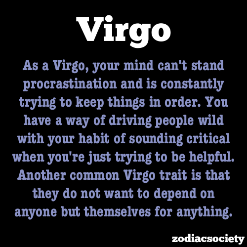 zodiacsociety:  Virgo Facts