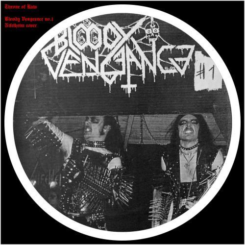 Nifelheim on the cover of Bloody Vengeance zine, issue 1 from 2001.