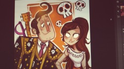 9emiliecharlie9:  YOU GUYS I HAVE FOUND MY NEW OBSESSION (and possibly my new favorite otp…) These two cuties are from the new upcoming movie “The Book of Life” :)  