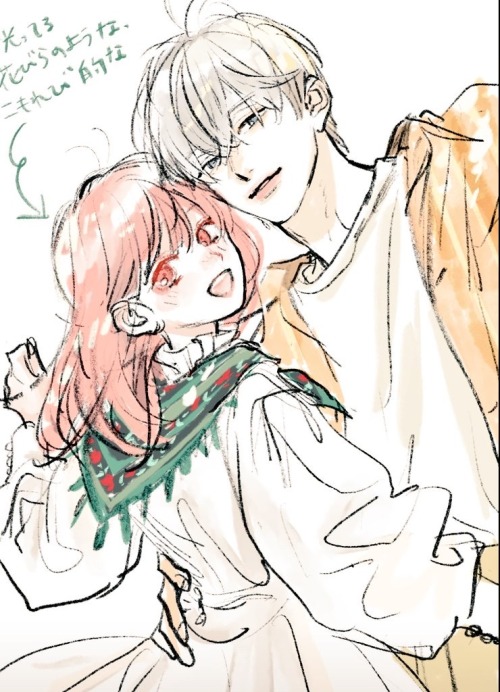 Rough Sketch Of Yuki And Itsu By Morishita Suu