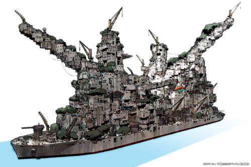 bassman5911:  Ships from “Gargantia on the Verdurous Planet” 