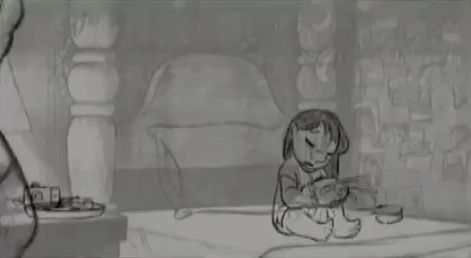 Pencil tests from Lilo & Stitch 