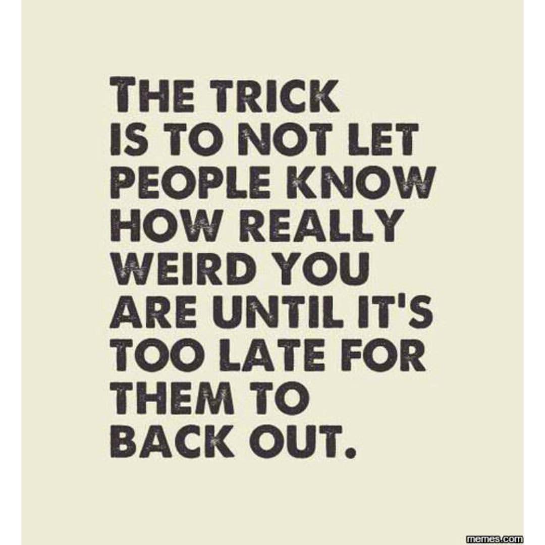 Sometimes I&rsquo;ll warn you, sometimes I&rsquo;ll surprise you 😜😏🤔🙃😎🤓