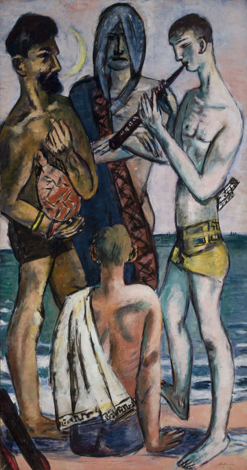 Slam-Modern:  Young Men By The Sea, Max Beckmann, 1943, Saint Louis Art Museum: Modern