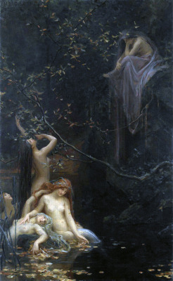 brudesworld:Víly u pramene (Faeries Near the Spring) by Maxilmilian Pirner, 1895