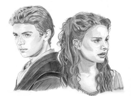 kazaikos:Padme and Anakin by *khinson 