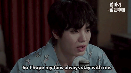sungjongontop:  ‘To say something to my fans…’ 