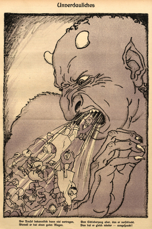 ‘Unverdauliches’ (Indigestible), “Nebelspalter”, #36, Sept. 4, 1920Source