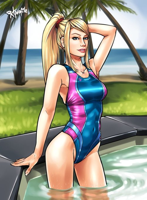 Samus swimsuit by RadprofileSomeone asked me to share this here.Not nude? #dealwithit