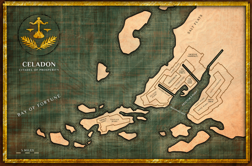 Celadon: Port City of the Merchant Praetors“The streets of Celadon are not actually paved with gold,