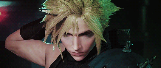 yunae:  cloud strife, 1997 -&gt;   hopefully his personality will be less like