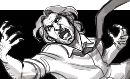 Didn’t like yesterday’s sketch enough to post it. Wanted to do something dynamic as well